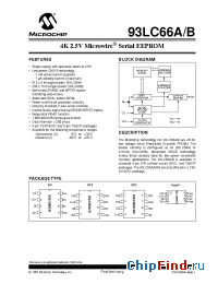 Datasheet 93LC66A производства Microchip